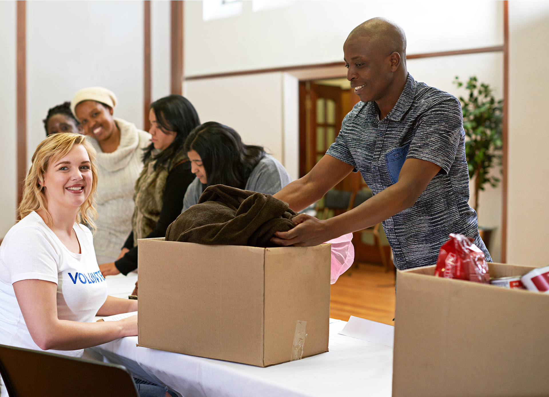 a photo of staff members at Our Community Organization in the Dallas/Fort Worth area.